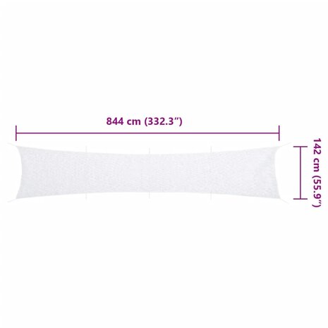 Camouflagenet met opbergzak 844x142 cm wit 7