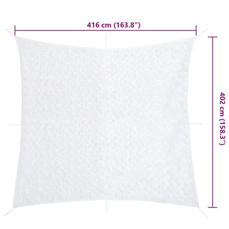 Camouflagenet met opbergzak 416x402 cm wit 7