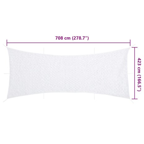 Camouflagenet met opbergzak 708x423 cm wit 7