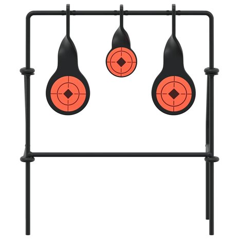 Terugstellend Doel Zwart 26 x 13 x 31 cm Staal 4