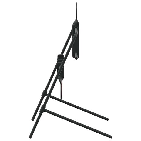 Terugstellend Doel Zwart 40 x 34 x 53 cm Staal 5