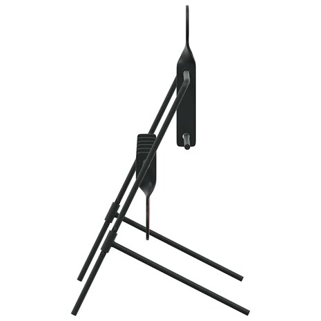 Terugstellend Doel Zwart 38 x 20 x 33.5 cm Staal 5