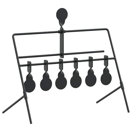 Terugstellend Doel Zwart 38 x 20 x 33.5 cm Staal 6
