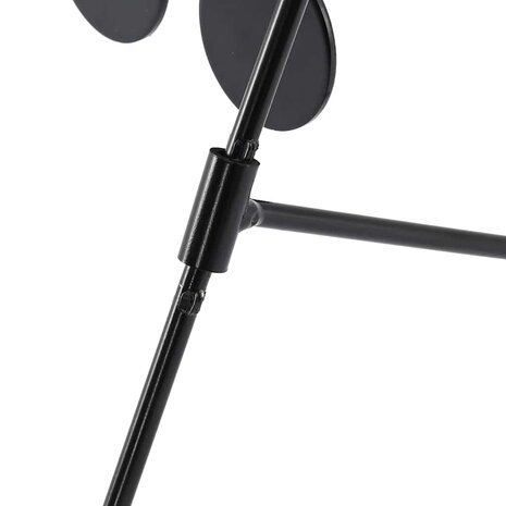 Terugstellend Doel Zwart 38 x 20 x 33.5 cm Staal 9