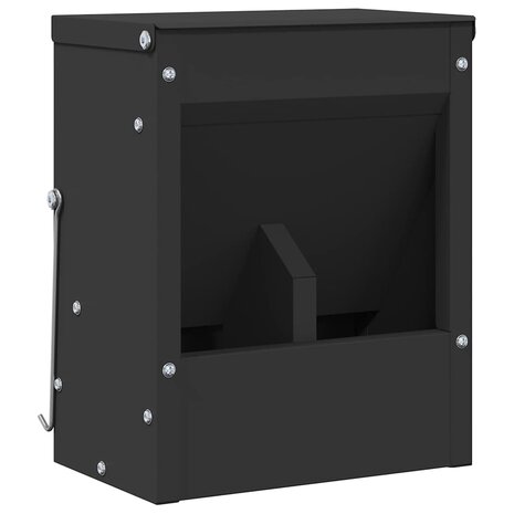 Konijnen voerbak Zwart 20 x 12,5 x 25 cm Koudgewalst Staal 2