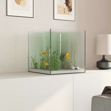 Aquarium met opslag Doorzichtig 30 x 30 x 30 cm Glas 4
