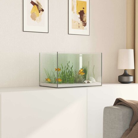 Aquarium met opslag Doorzichtig 40 x 25 x 25 cm Glas 4