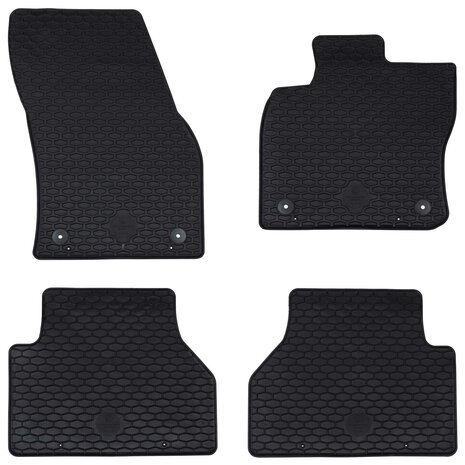 Automat 4 pcs Zwart Geschikt voor VW CADDY 2020- Rubber 1