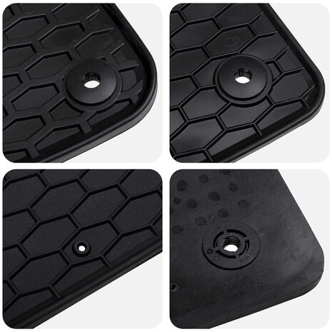 Automat 4 pcs Zwart Rubber 6