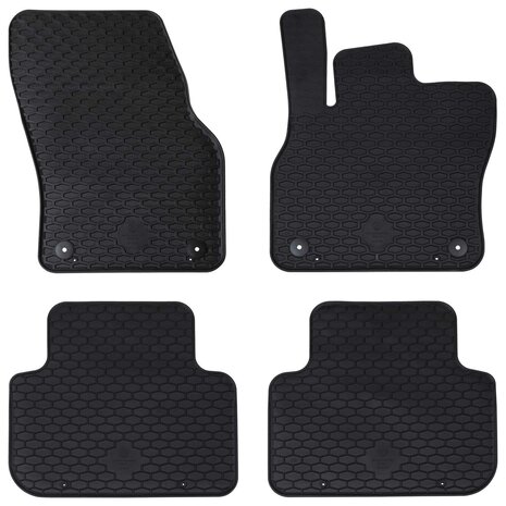 Automat 4 pcs Zwart Geschikt voor Audi Q3 2019-2025 Rubber 1