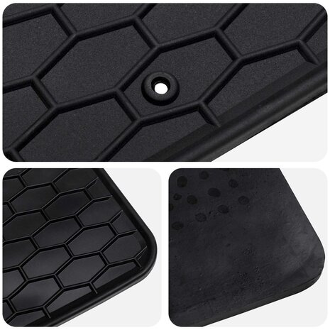 Automat 4 pcs Zwart geschikt voor BMW 1er 2017- Rubber 6