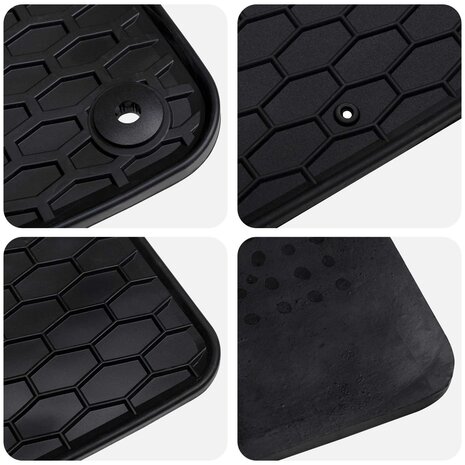 Automat 4 pcs Zwart geschikt voor VW ID.7 2023- Rubber 6
