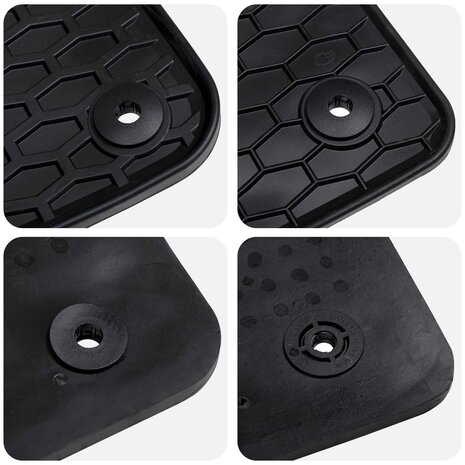 Automat 4 pcs Zwart Rubber 6