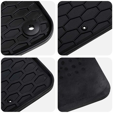 Automat 4 pcs Zwart geschikt voor 308 SW 2021- Rubber 6