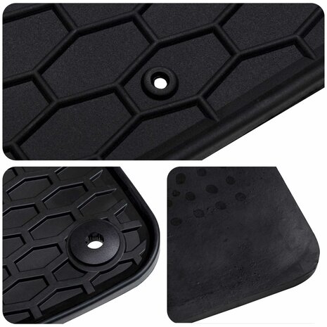 Automat 4 pcs Zwart geschikt voor SANDERO 2020- Rubber 6