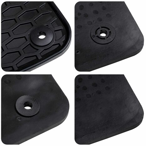 Automat 4 pcs Zwart Rubber 6