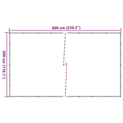 Aanhangwagennet 3x6 m HDPE groen 7