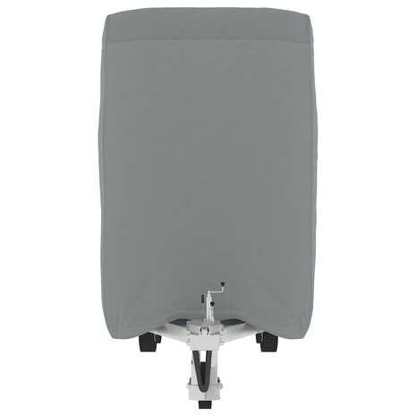 Paardentrailerhoes 376x168x240 cm vliesvlies grijs 4