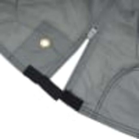Paardentrailerhoes 376x168x240 cm vliesvlies grijs 9