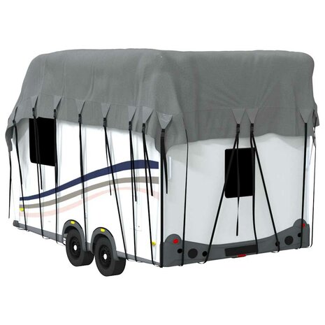 Caravan dakbedekking 600x300 cm vliesvlies grijs 7