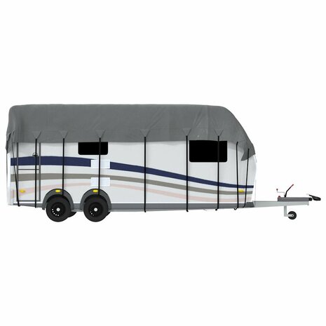 Caravan dakbedekking 700x300 cm vliesvlies grijs 6
