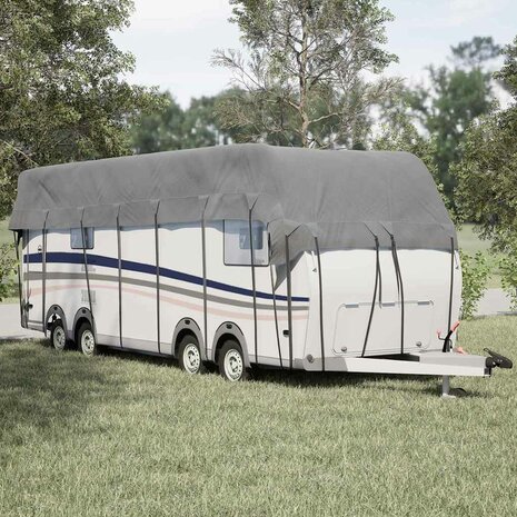 Caravan dakbedekking 900x300 cm vliesvlies grijs 1