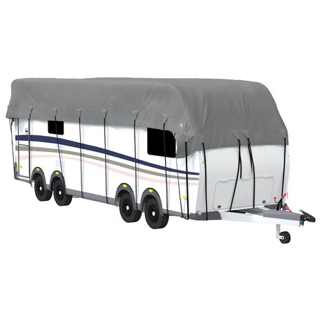 Caravan dakbedekking 900x300 cm vliesvlies grijs 2