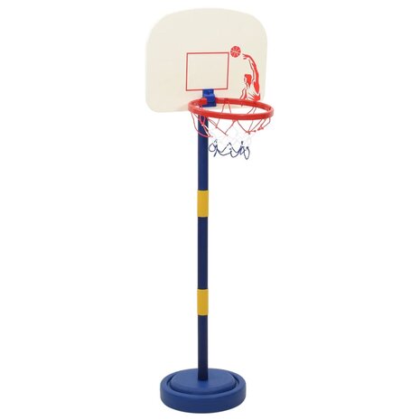 Basketbalstandaard met bal en pomp hoogte verstelbaar 90/121 cm 4