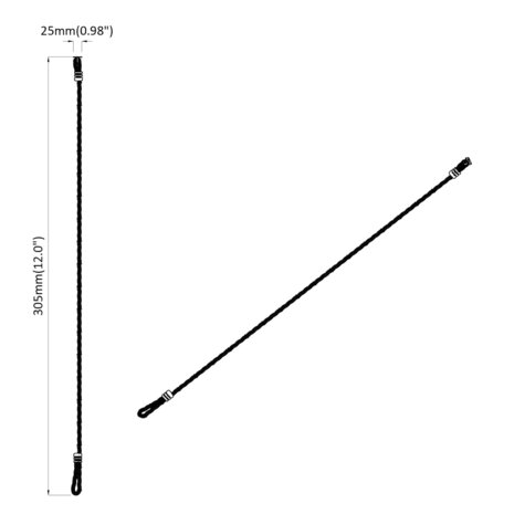 Klimtouw Bruin &Oslash;25 x 305 mm Nylon 8