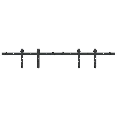 Ophangset voor schuifdeur 122 cm koolstofstaal 2
