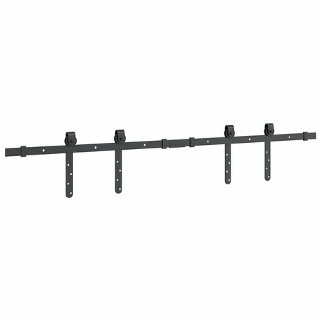 Ophangset voor schuifdeur 122 cm koolstofstaal 7