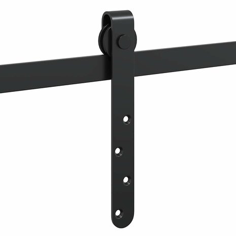 Ophangset voor schuifdeur 122 cm koolstofstaal 9