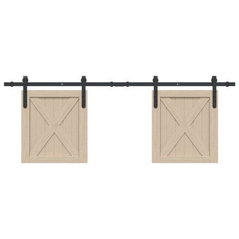 Ophangset voor schuifdeur 152 cm koolstofstaal 1
