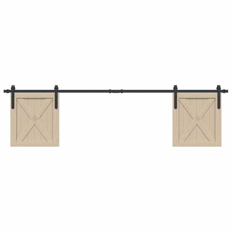 Ophangset voor schuifdeur 200 cm koolstofstaal 1