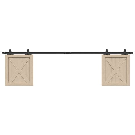 Ophangset voor schuifdeur 200 cm koolstofstaal 1
