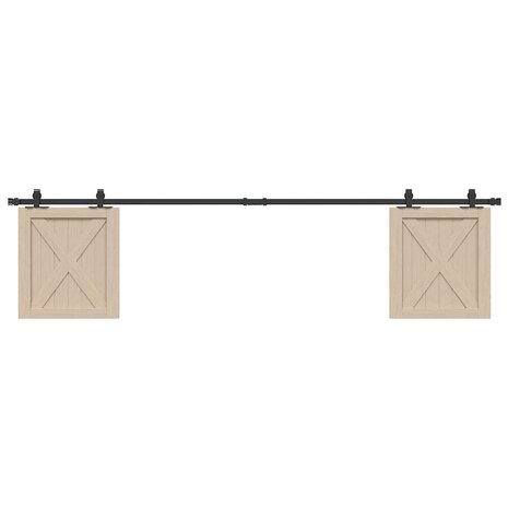 Ophangset voor schuifdeur 213 cm koolstofstaal 1