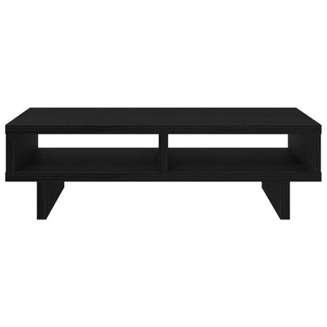 Monitorstandaard Zwart Eiken 50x27x15 cm Bewerkt Hout 5