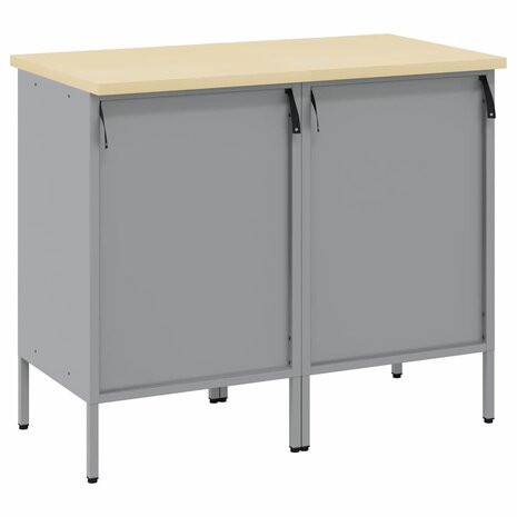 Werkkast met lade 2 pcs Rood en Grijs 100 x 55 x 85 cm 7