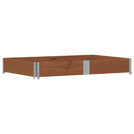 Palletopzetrand 150x100 cm massief grenenhout bruin 2