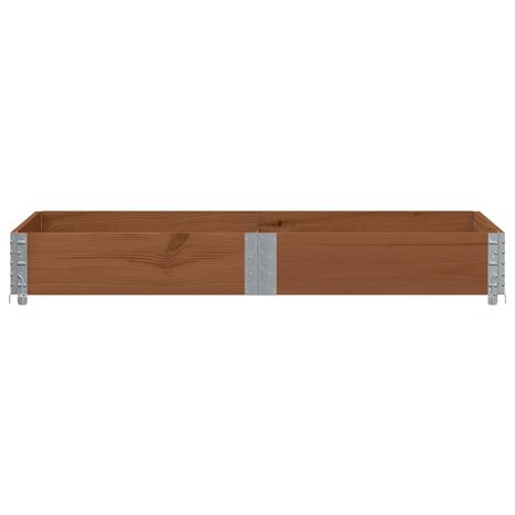 Palletopzetrand 150x100 cm massief grenenhout bruin 3