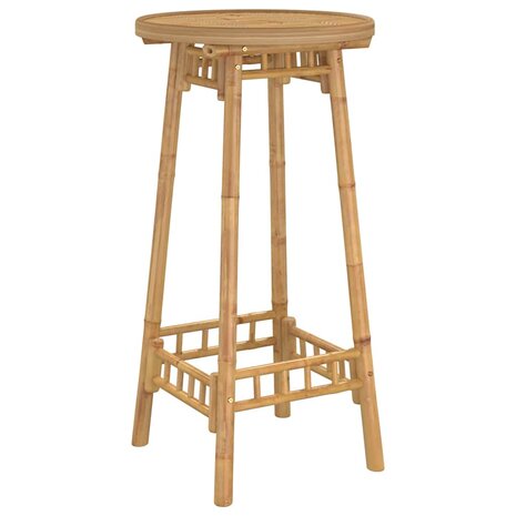 Bartafel voor buiten Rond &Oslash;55x100 cm bamboe 2