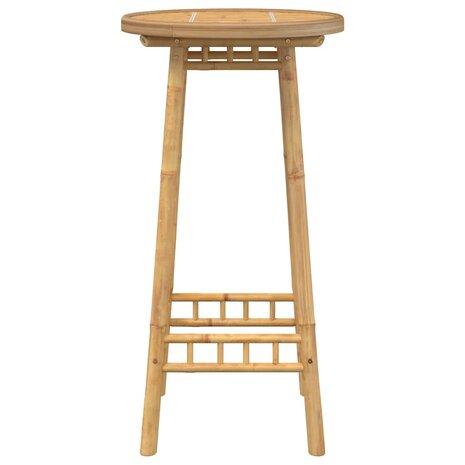 Bartafel voor buiten Rond &Oslash;55x100 cm bamboe 5