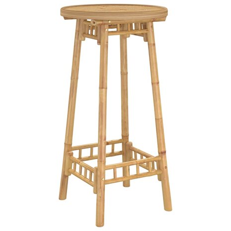 Bartafel voor buiten Rond &Oslash;55x100 cm bamboe 7