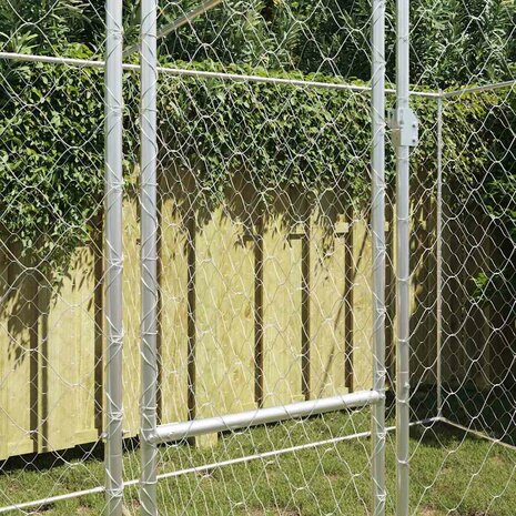 Hondenkennel Zilver 400 x 200 x 200 cm Gegalvaniseerd staal 3