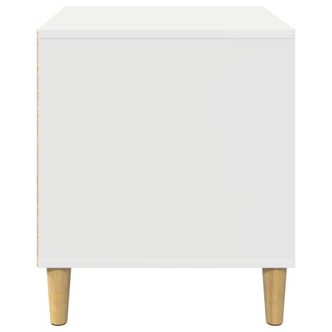 Hondenhuis Wit 44 x 42 x 49 cm Bewerkt hout 6