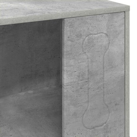 Hondenhuis Beton 44 x 42 x 49 cm Bewerkt hout 8