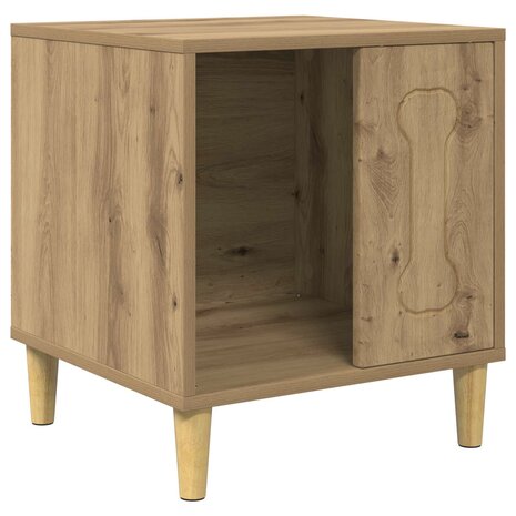 Hondenhuis Ambachtelijk eiken 44 x 42 x 49 cm Bewerkt hout 2