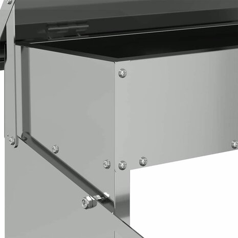 Kippen TrekvoederZilver 48,5 x 39,5 x 19 cm 9