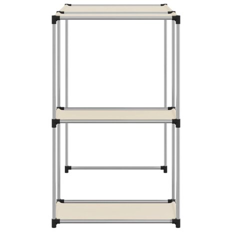 Opbergrek voor boven wasmachine 87x55x90,5cm ijzer cr&egrave;mekleurig 4