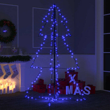Kegelkerstboom 200 LED's binnen en buiten 98x150 cm 1